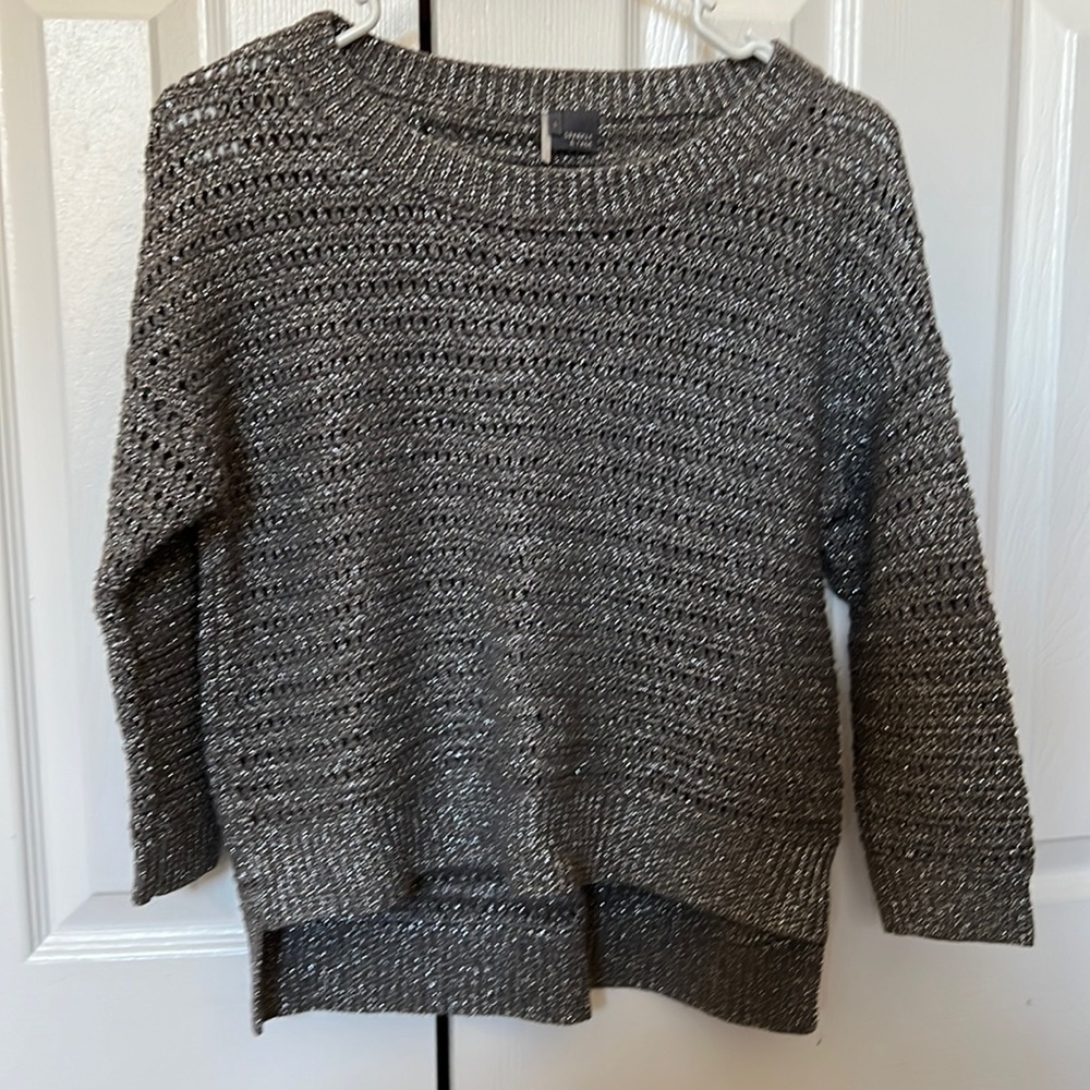 Sparkle & fade grey glitter sweater size small